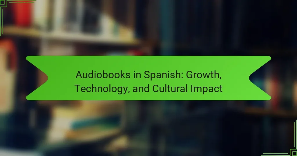 Audiobooks in Spanish: Growth, Technology, and Cultural Impact