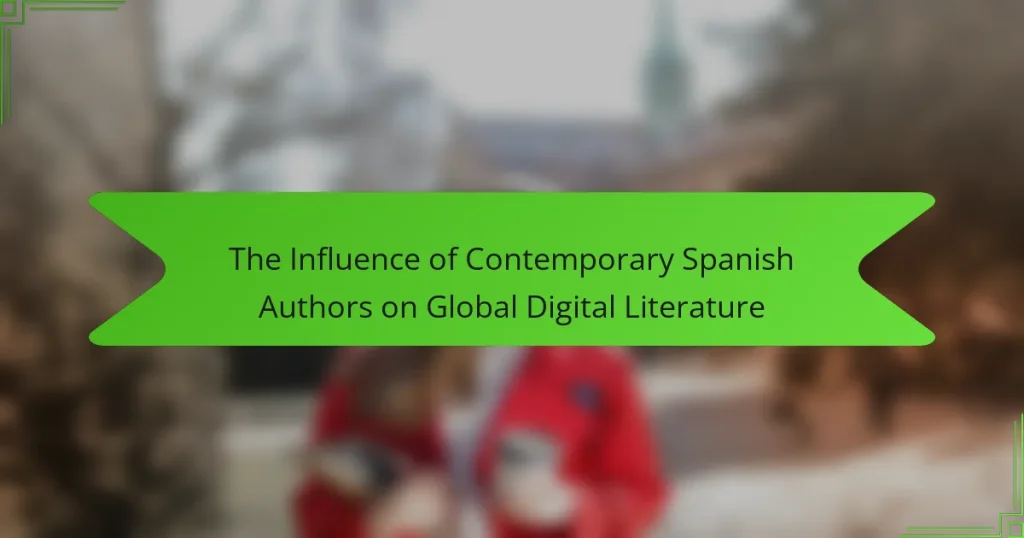 The Influence of Contemporary Spanish Authors on Global Digital Literature