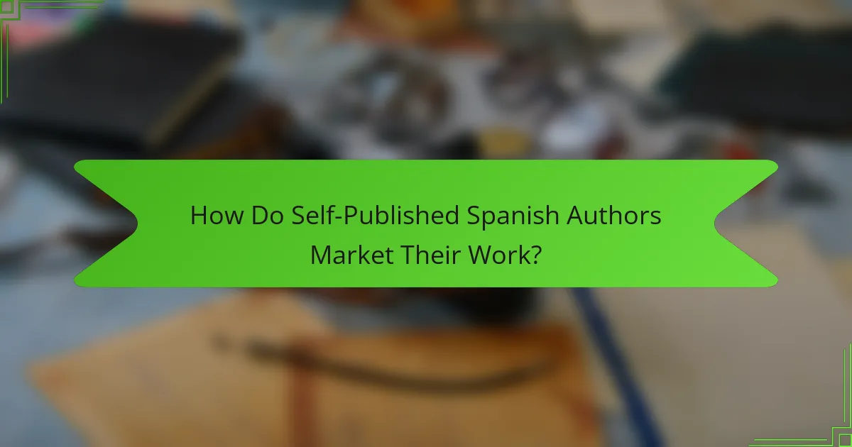 How Do Self-Published Spanish Authors Market Their Work?